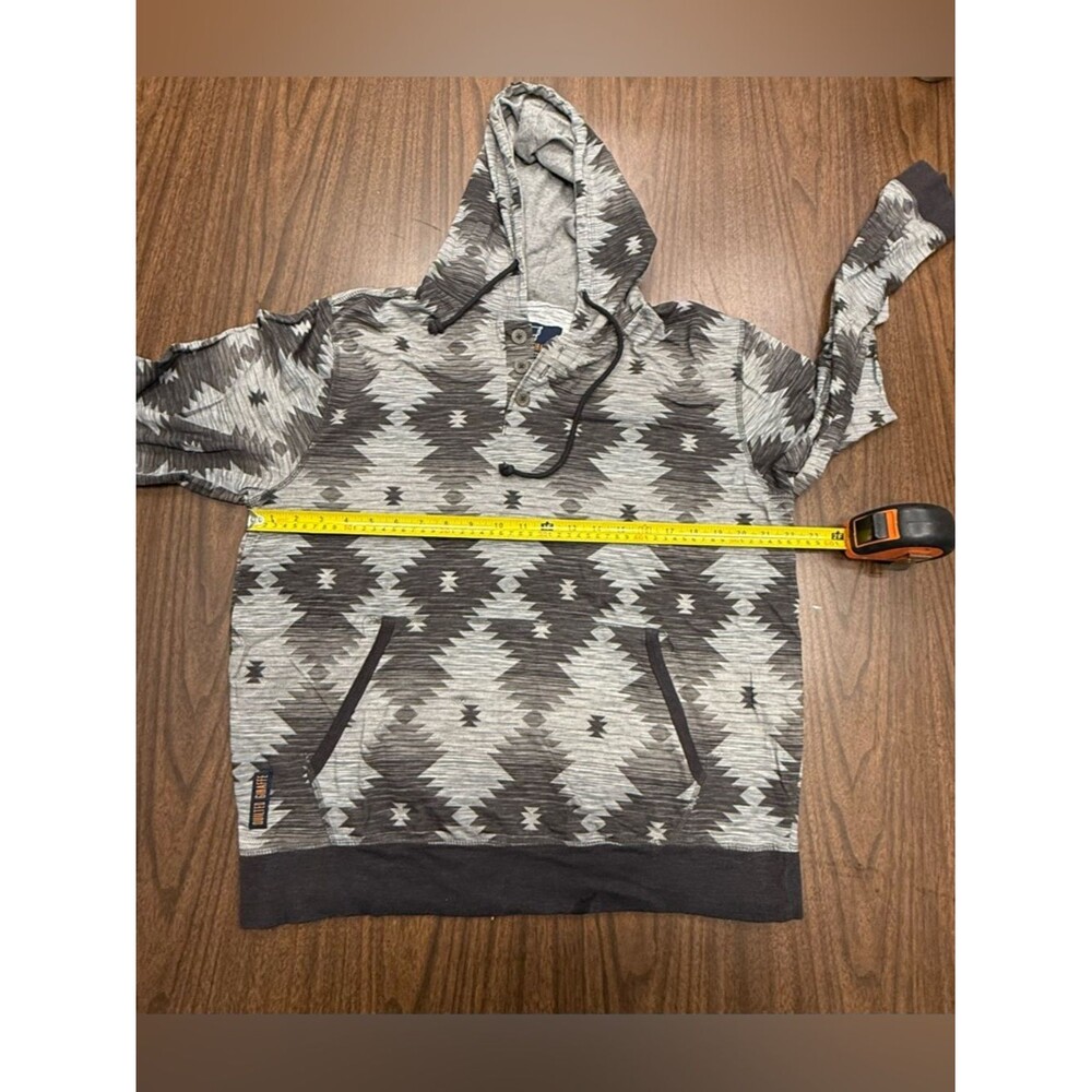 Quilted Giraffe Men's Aztec Print Lightweight Hoodie XL - Picture 5 of 7